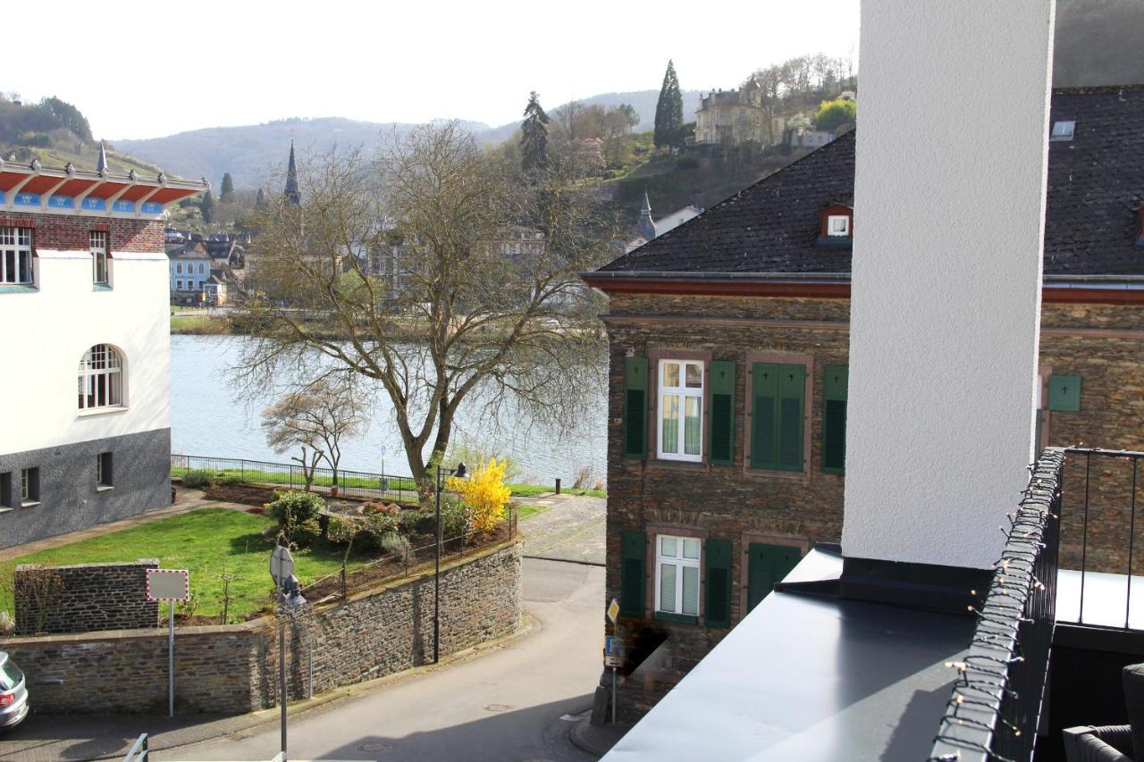 Mosel-Loggia - Luxusapartment -Terrass - Klimaanlage ترابن ترارباخ المظهر الخارجي الصورة